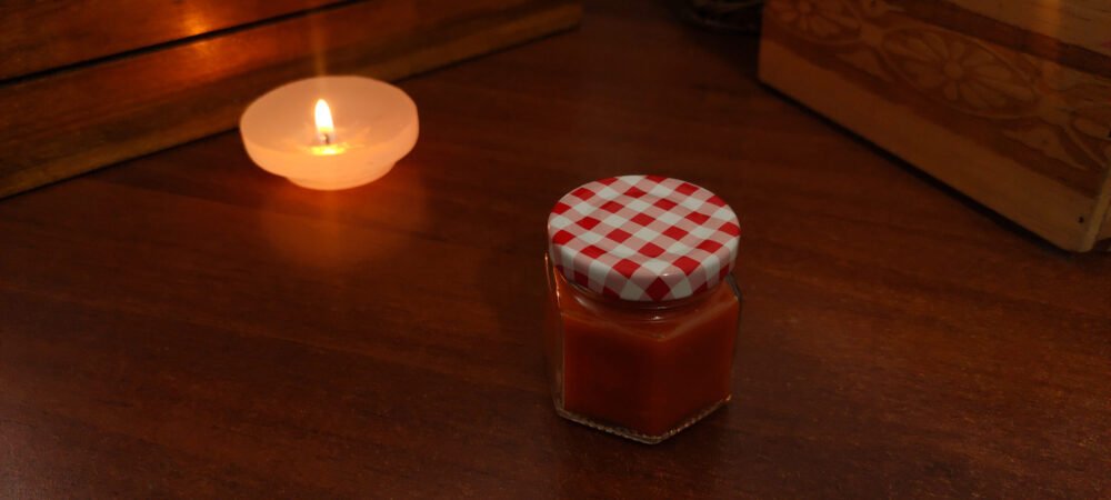 Vela de coco Nocturna Rustic en recipiente elegante